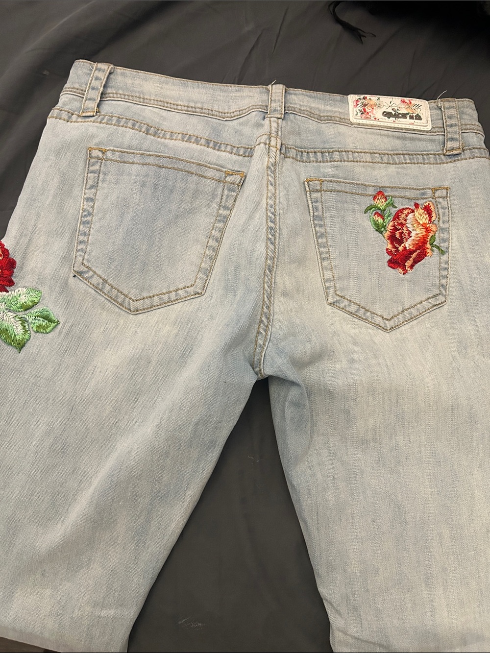 Grace in LA bootcut embroidered jeans, 31